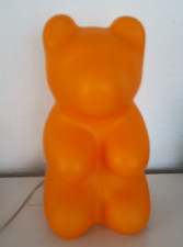 Lampe Veilleuse Ours Orange Jelly Bear Heiko 30 cm Vintage Egmont Toys Germany