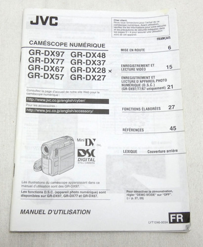 Notice manuel camescope mini - notice,