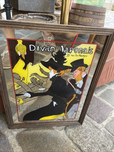 Ancien miroir publicitaire - ancien,