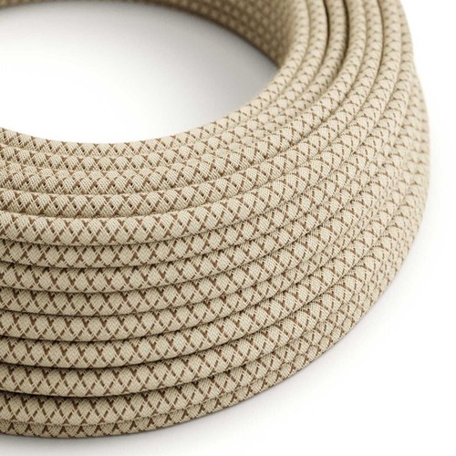 Câble textile rond coton - , et