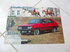 FSO Polonez 1983 brochure catalogue dépliant prospectus commercial