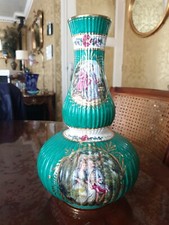 Ancien Vase H Bequet Quaregnon Belgium Decor Marquise Style Louis XVI