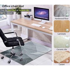 Tapis de chaise de bureau antidérapant 55x41 pour tapis bois dur et poils bas r