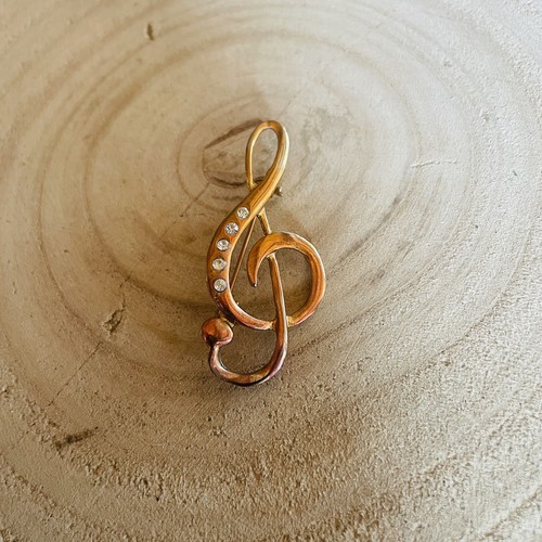 Broche clé sol - sol, avec