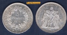 5 Francs Hercule 1873 A Paris SUP VI - III République 1871-1940