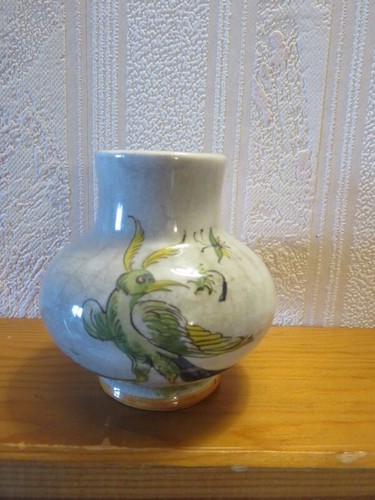 406 pot faïence décor - -,