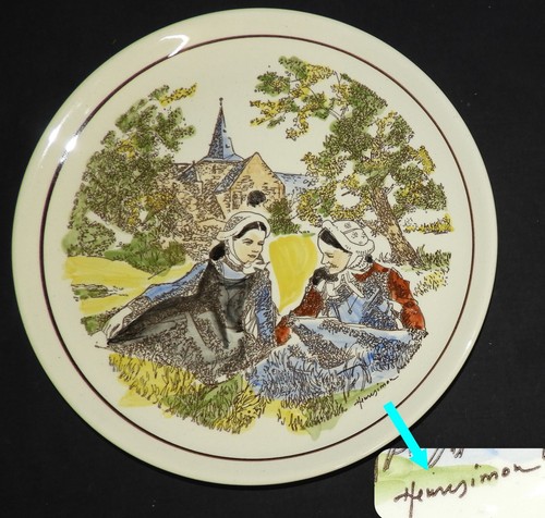 Plat faïence pornic - en,