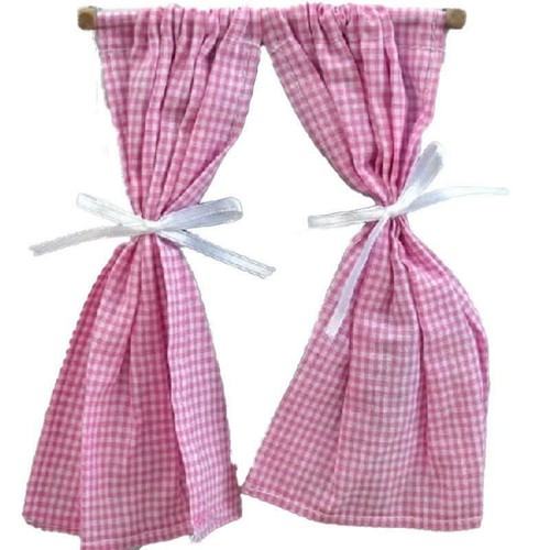 Rideaux gingham rose - gingham,