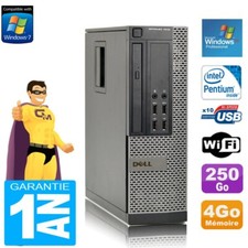 PC DELL 7010 SFF Intel G840 RAM 4Go Disque Dur 250 Go DVD Wifi Windows XP Pro