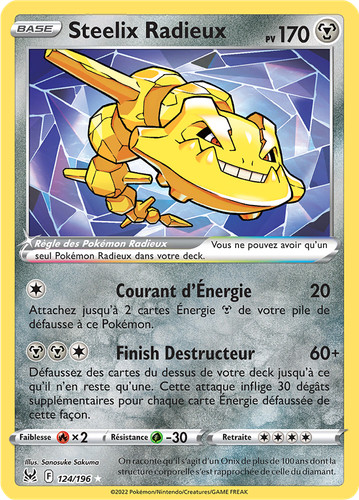 Carte pokémon steelix - carte,