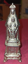 ANCIEN VIERGE A L'ANFENTS NOTRE DAME DE LA DRECHE  METAL  sur chapiteaux .