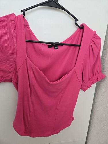 Lulu pink sweetheart - pink, neck