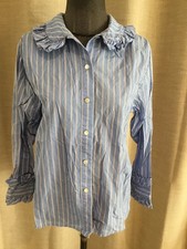 Superbe Chemise Coton Bleu Maje 36 Tbe