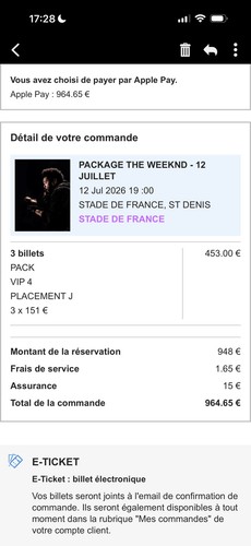 Place vip4 the weeknd stade - weeknd, de
