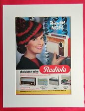 Publicité presse: Transistor Electrophone Choisissez votre RADIOLA  1963