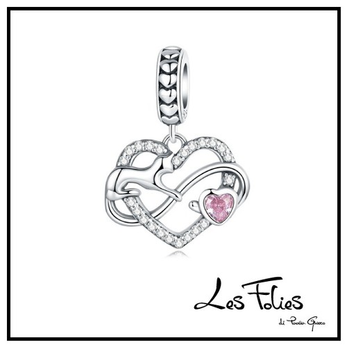 Charm chat cœur - cœur, infini
