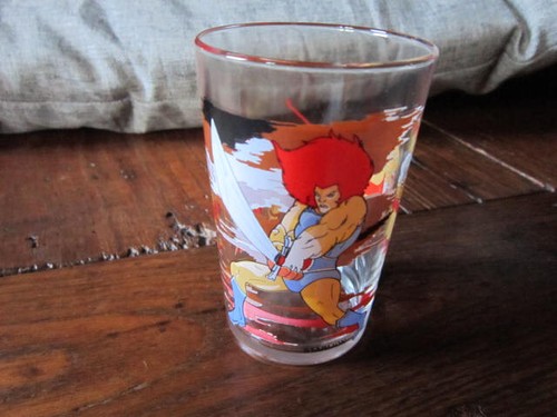 Ancien verre moutarde - verre, à