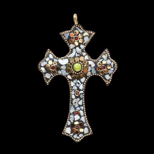 Pendentif croix tibatan fait - croix,