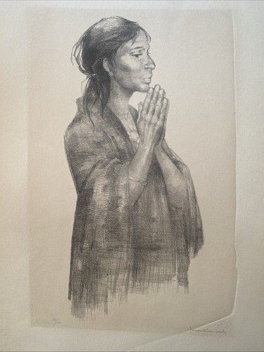 Lithographie jacqueline verly - lithographie,
