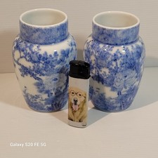 Paire vases porcelaine - de,