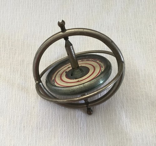 Ancienne toupie gyroscope - ancienne, x