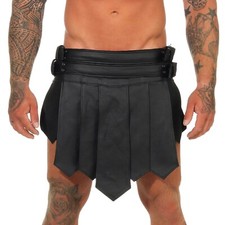 XXXL Gladiateur Jupe Kilt Cuir