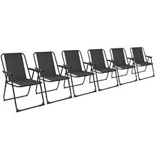 6x pliante métal Chaises