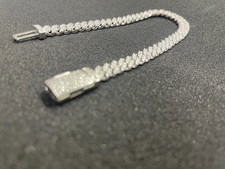 Bracelet cubain  moissanite 8