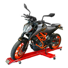 Range Moto Rotatif 567kg - Chariot Déplace Moto Garage - Rail Rangement