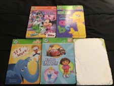 LEAP FROG TAG JUNIOR BOOK LOT OF 5 Disney Minnie Sesame Street early learning 