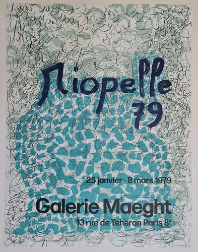Abstraction bleue riopelle - bleue,