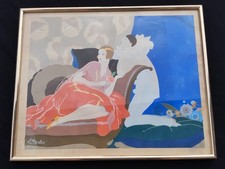 Gouache art deco signé