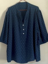 très beau Chemisier / tunique fluide, manches 3/4, taille 3XL  (46 - 48) , NEUF