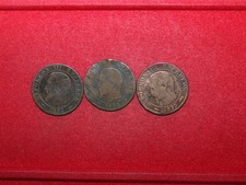 lot de 3 monnaies rare de 5