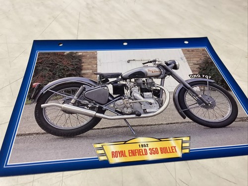Carte fiche moto royal - fiche, enfield