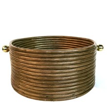 GRAND PANIER  EN ROTIN VINTAGE DLG GABRIELLA CRESPI  RAYMOR ERA