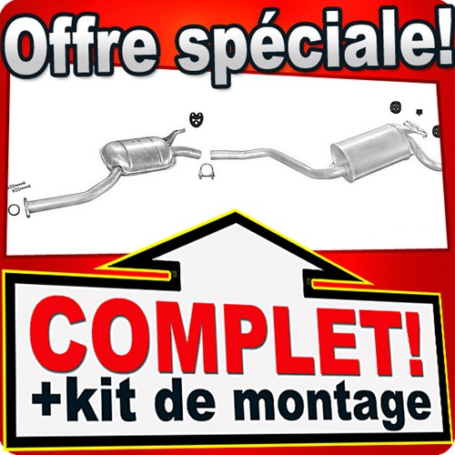 Ligne pot échappement pour - d'échappement,