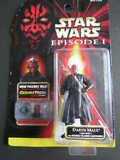 STAR WARS EPISODE 1 Commtech Chip " DARTH MAUL with Double-Bladed Lightsaber "