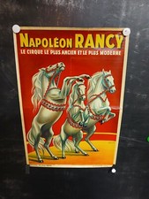 AFFICHE  CIRQUE NAPOLEON RANCY