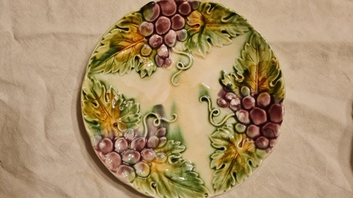 Ancienne assiette barbotine - assiette,