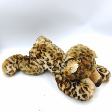 Doudou peluche léopard beige