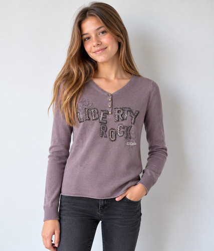 Pull fin fille ans - 14,