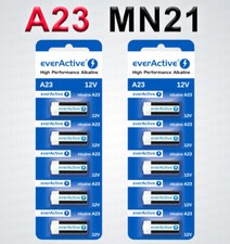 Piles A23 MN21 Pile 12V EverActive LR23A V23GA GP23A : Unitaire ou par Lot