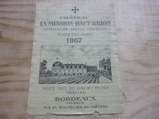 étiquette vin Mission haut
