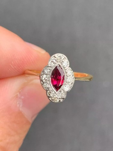 Bague diamant rubis - bague,