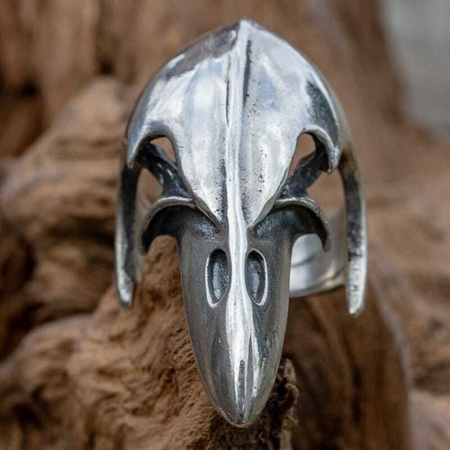 Odin corbeau crâne 925 bague - odin,