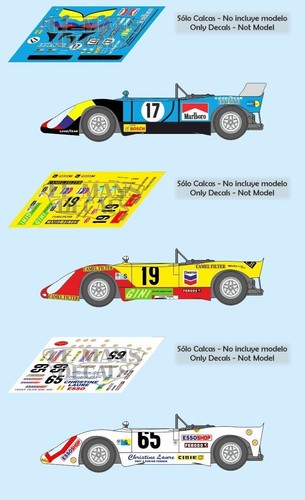 Décal porsche 908 mans - décal, le