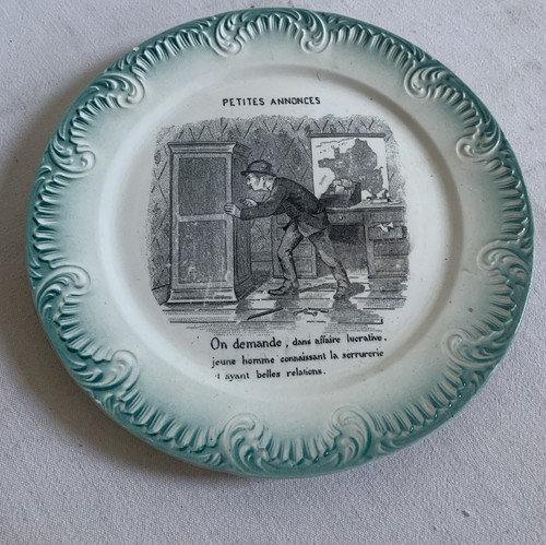 Assiette parlante ancienne - assiette,