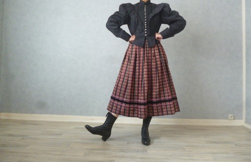 Ancienne jupe vintage - ancienne, dirndl
