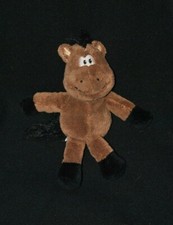 Peluche doudou cheval brun